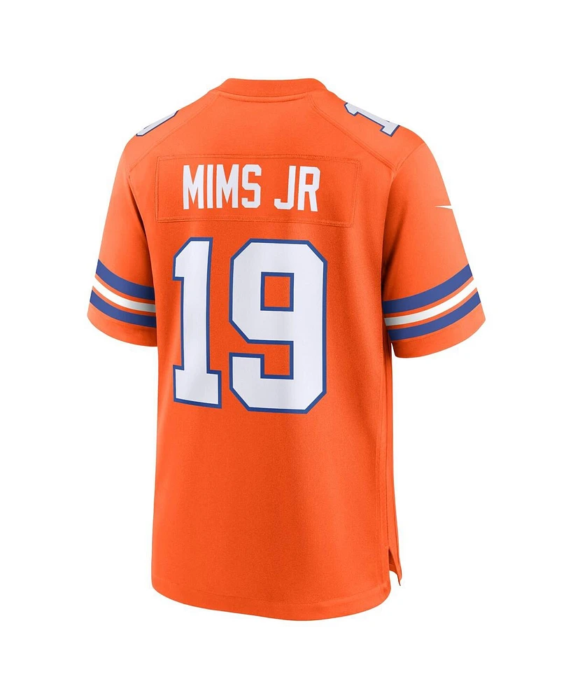 Nike Men's Marvin Mims Jr Orange Denver Broncos Mile High Collection 1977 Throwback Player Game Jersey