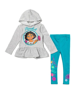 Encanto Girls Mirabel Pullover Fleece Hoodie and Leggings Outfit Set