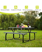 Picnic Table Bench Set Outdoor Backyard Patio Garden Party Dining All Weather