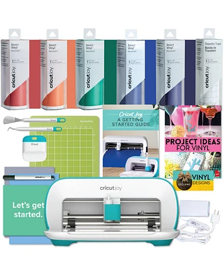 Cricut Joy Machine Rainbow Vinyl, Joy Starter Tool Set, and Transfer Tape Bundle