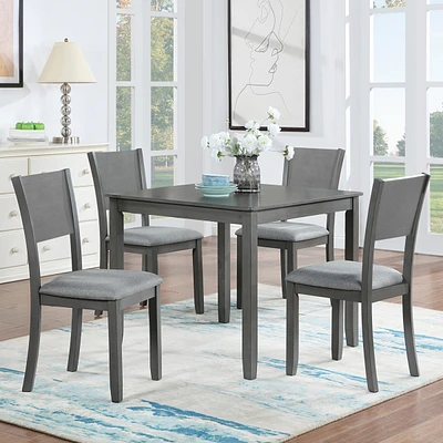 Modern 5-Piece Dining Set for Kitchen and Dining Room