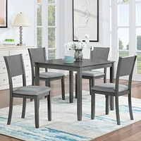 Modern 5-Piece Dining Set for Kitchen and Dining Room