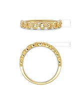 Devata Cable Link Ring in 14K Gold, Size 6