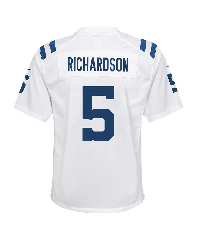 Nike Big Boys and Girls Anthony Richardson White Indianapolis Colts Player Game Jersey