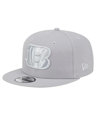 New Era Men's Gray Cincinnati Bengals Color Pack 9FIFTY Snapback Hat