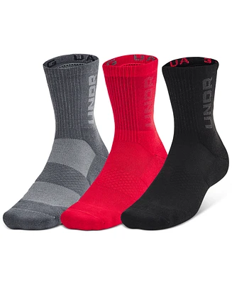 Under Armour Unisex 3-Maker 3-Pk. Moisture-Wicking Mid-Crew Socks