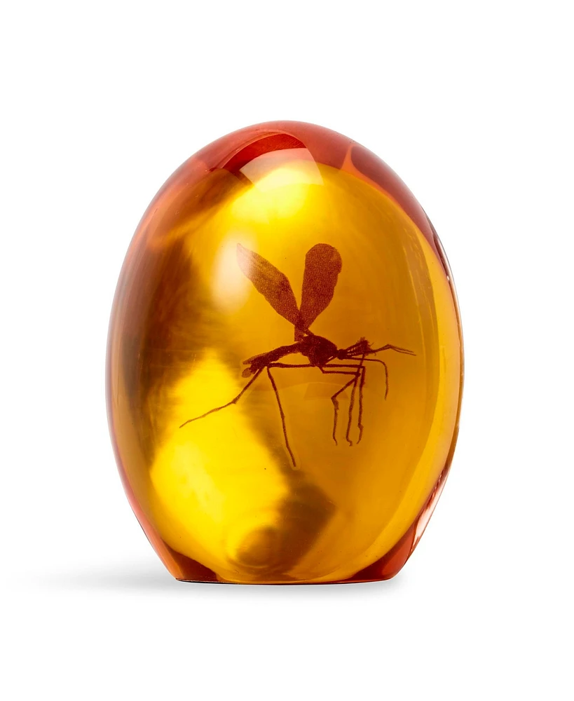 Jurassic Park Mosquito In Amber Resin Prop Replica | Official Jurassic Park Collectible Paper Weight | Measures 3 Inches Tall