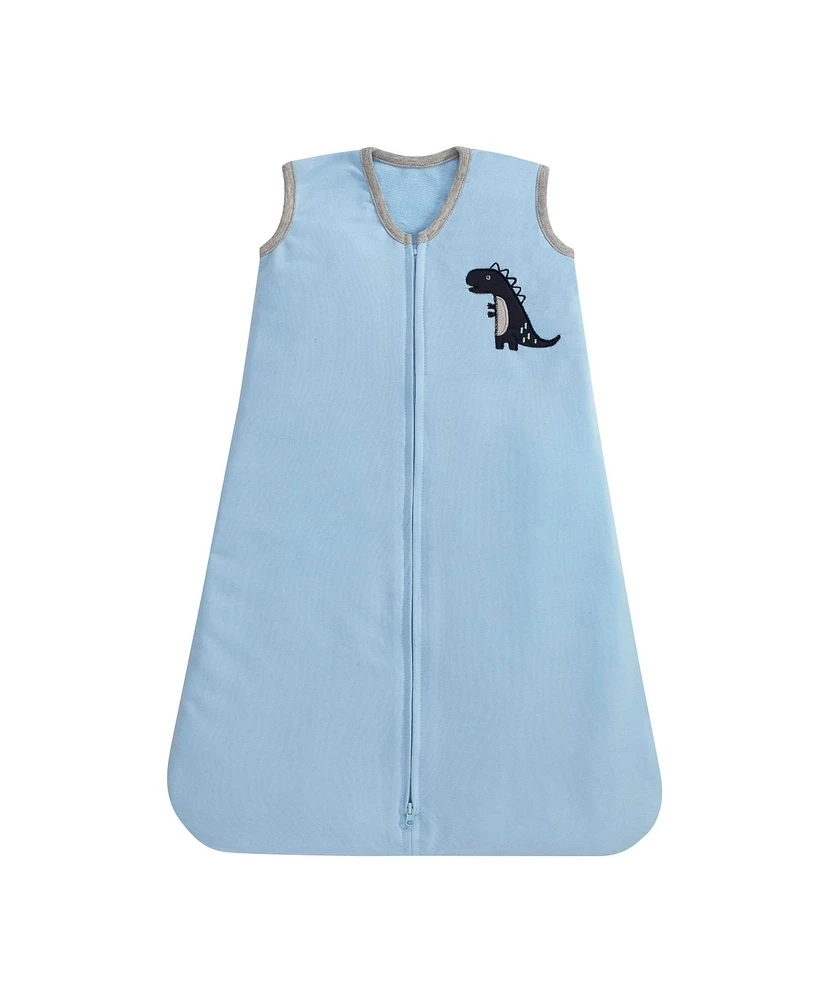 Lambs & Ivy Baby Dino Blue/White Dinosaur Nursery 6-Piece Crib Bedding Set