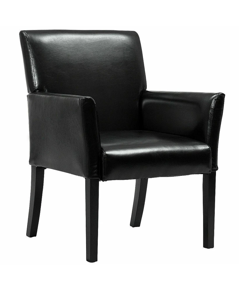 Sugift Modern Pu Leather Executive Arm Chair Sofa