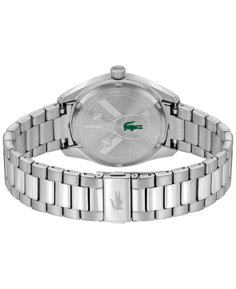Lacoste Men's Monceau Silver Stainless Steel Bracelet Watch 41mm