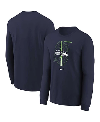 Nike Toddler College Navy Seattle Seahawks Icon Long Sleeve T-Shirt