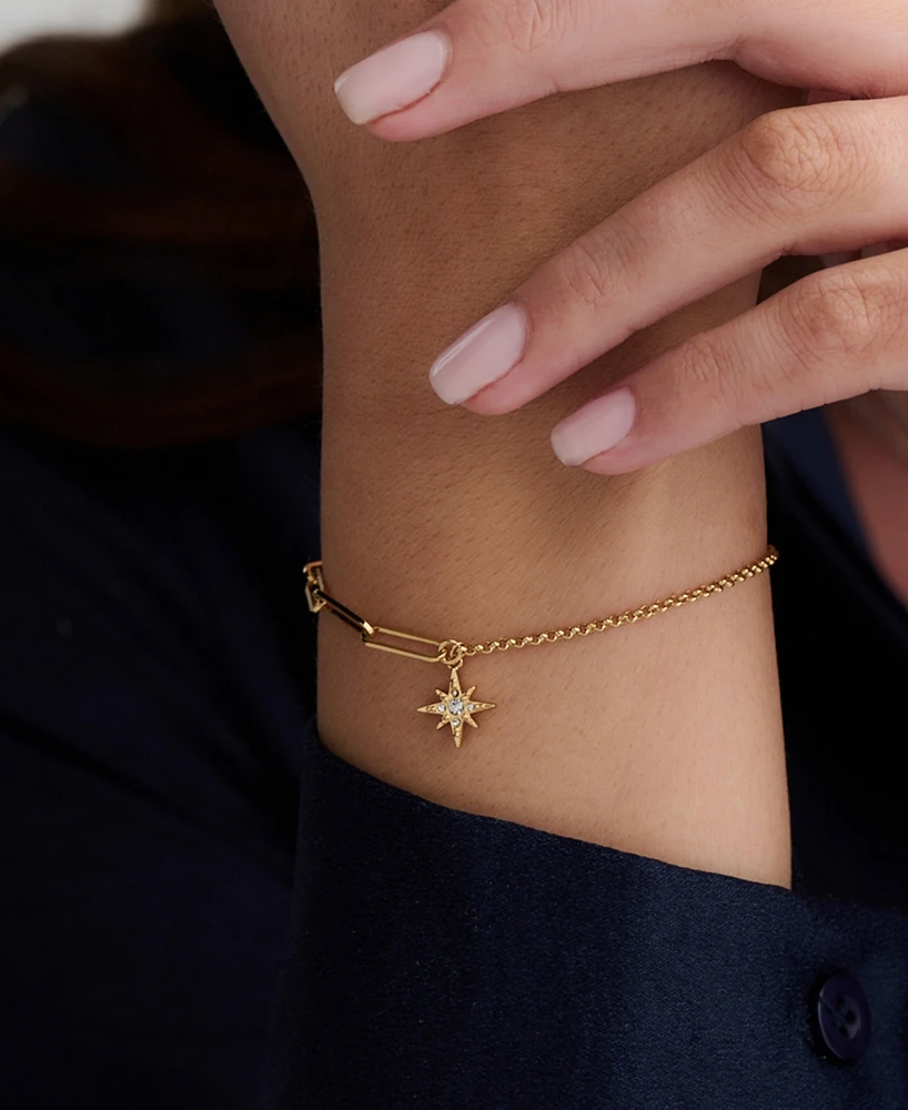Olivia Burton Women's Celestial Gold-Plated North Star Mismatch Bracelet