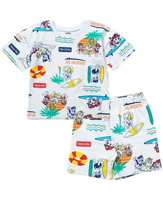 Paw Patrol Baby Boys French Terry T-Shirt and Shorts Outfit Set