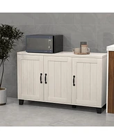 3-Door Buffet Sideboard Storage Credenza Cabinet Console Adjustable Shelf