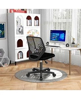 Height-adjustable Ergonomic Kids Desk Chair with Universal Casters Working