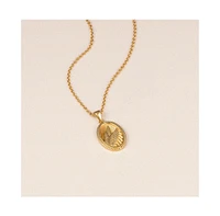 Vincero Women's Wings Necklace in Polished 14k Gold Pendant