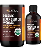 Organic Black Seed Oil Cold Pressed Liquid | For Immune Support & Digestive Health | 8 Fl Oz