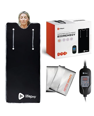 LifePro Bioremedy Sauna Blanket – Portable Far Infrared Detox Blanket for Home Relaxation