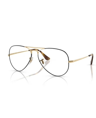 Ray-Ban Unisex Aviator Optics Eyeglasses, RB6489