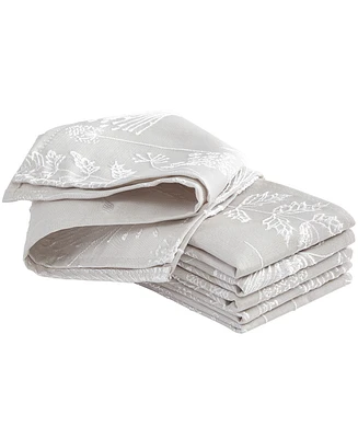 Laura Ashley Raised Woven Napkin Set of 6, 18" x