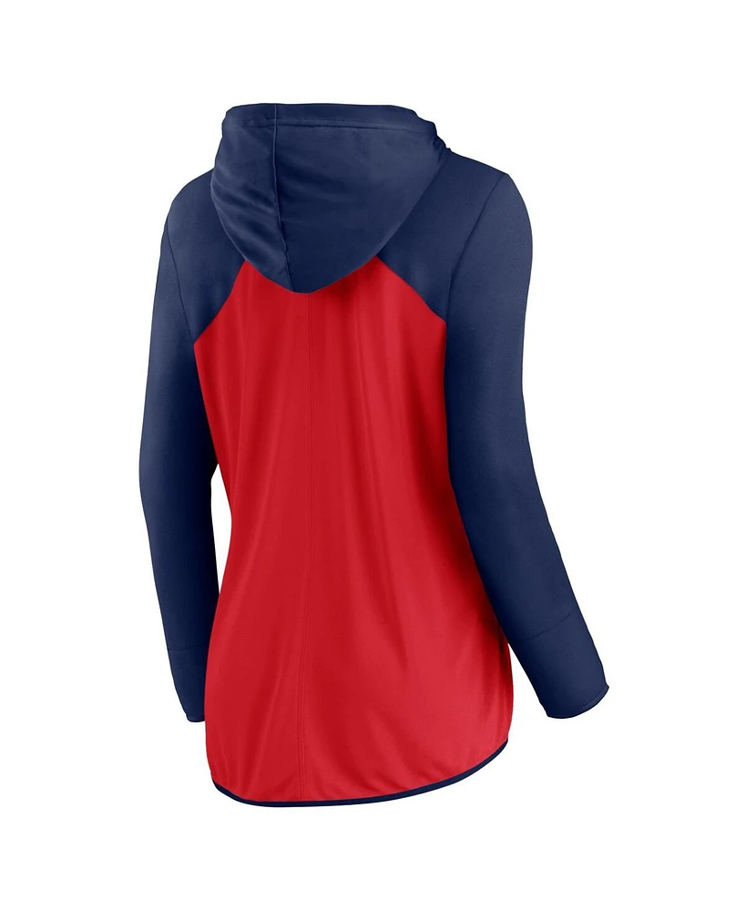 Fanatics Women's Red/Navy St. Louis Cardinals Forever Fan Full-Zip Hoodie Jacket