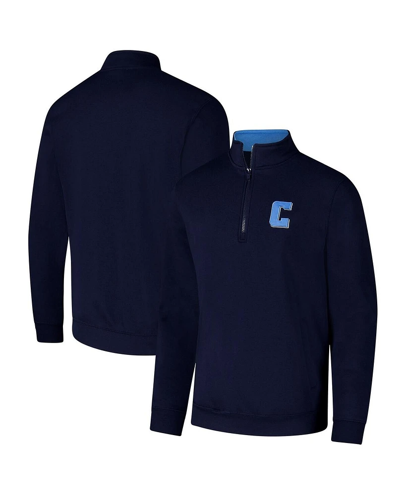 Colosseum Men's Navy Columbia University Tortugas Team Logo Quarter-Zip Jacket