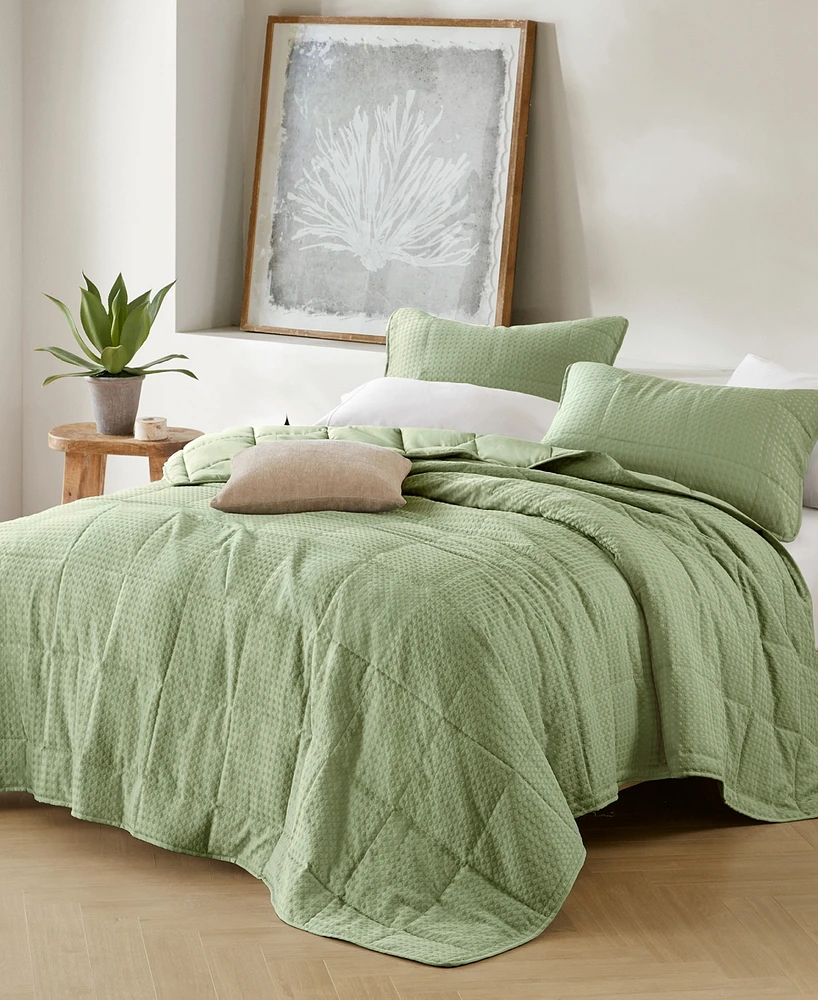 510 Design Mina Waffle Weave Textured 2-Pc. Quilt Set, Twin/Twin Xl