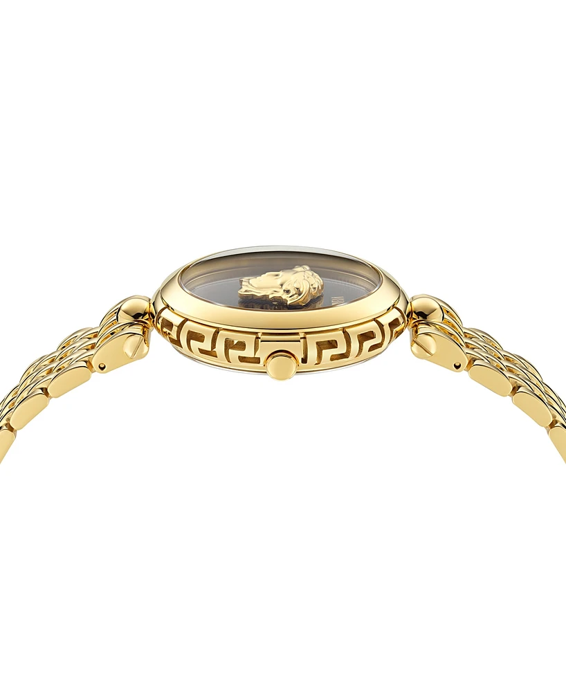 Versace Women's Swiss Medusa Heritage Gold Ion Plated Bracelet Watch 38mm