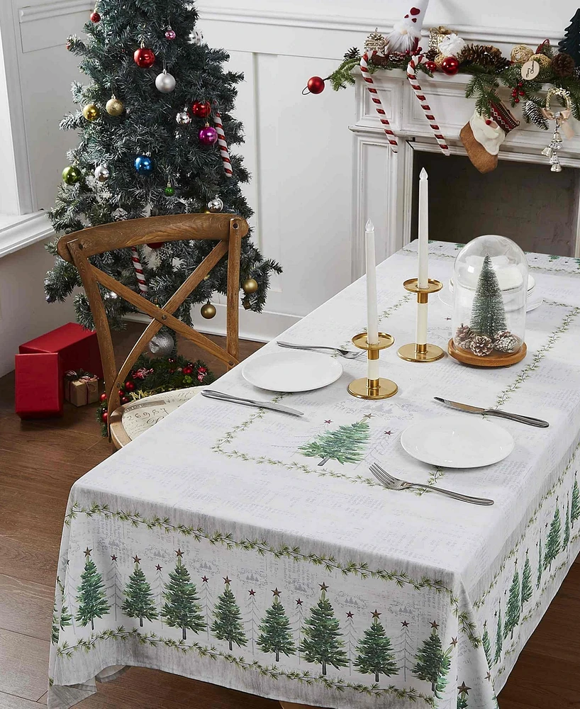 Avanti Trees Polyester Tablecloth Oblong, 60" x 84"