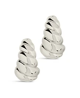 Sterling Forever Bobine Statement Stud Earrings