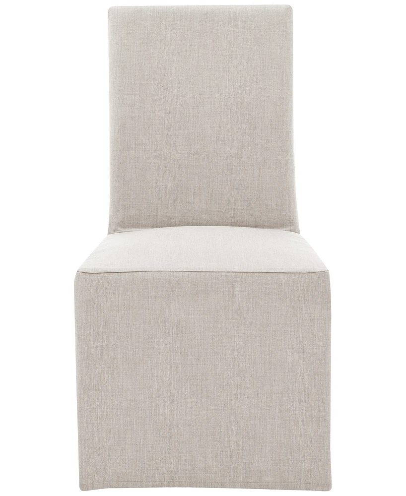 Abbyson Living 39" 2-Pc. Wood Mindy Sunbrella Slipcover Dining Chair