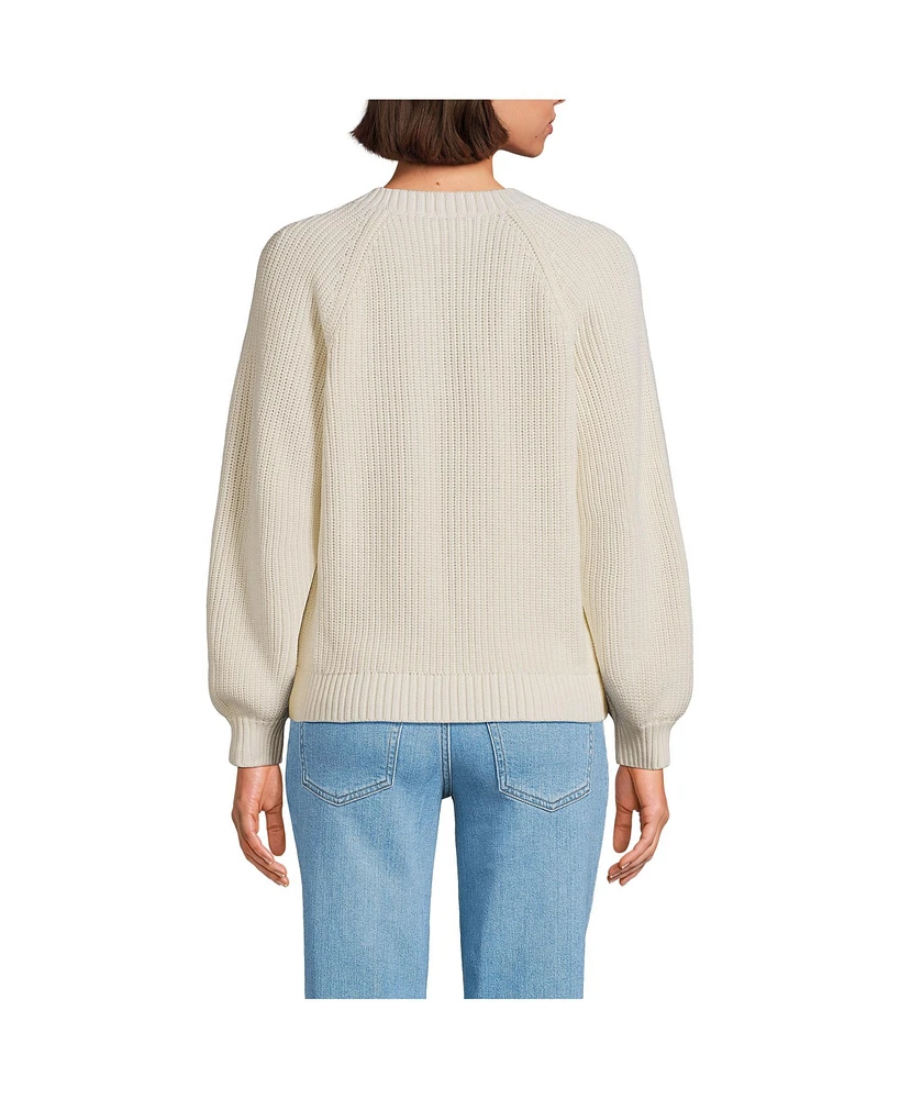 Lands' End Women's Drifter Balloon Sleeve Sweater