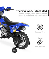 Best Choice Products 6V Kids Electric Battery Powered Ride On Motorcycle w/ Training Wheels, Lights, Music