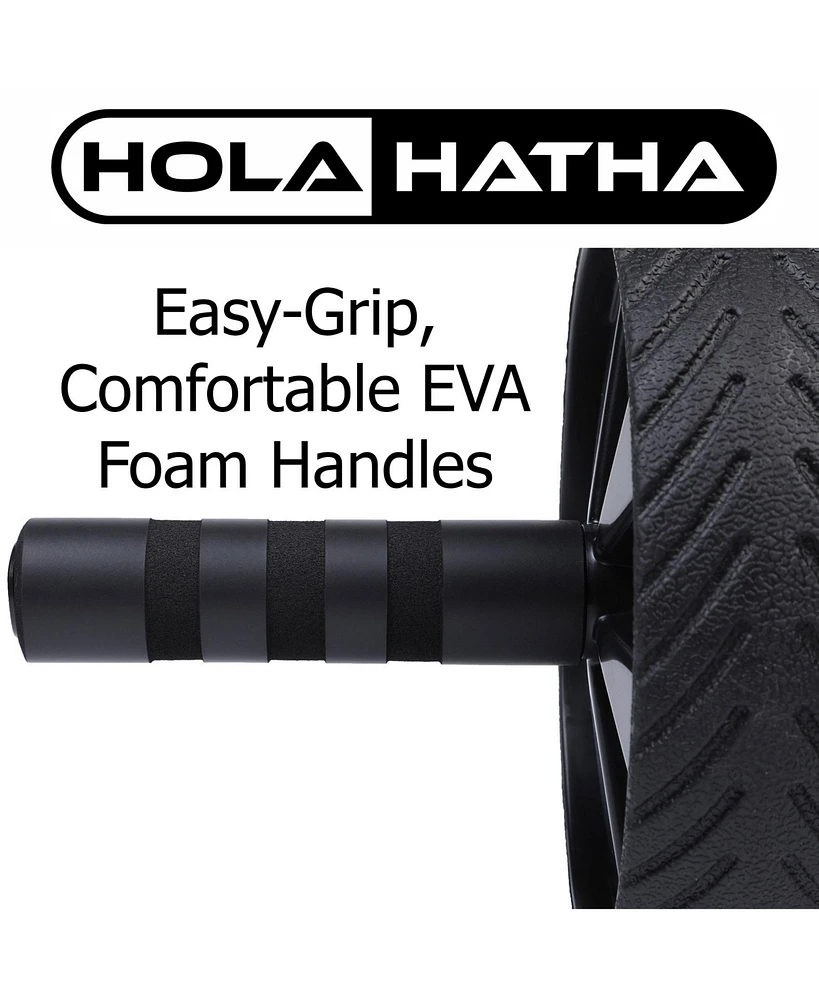 HolaHatha Exercise Fitness Abdominal Core Toner Workout Single Ab Roller Wheel