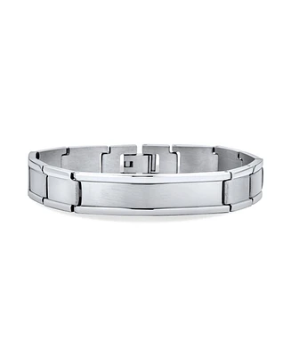Bling Jewelry Stainless Steel Watchband Identification Id Bracelet Name Tag 8 Inch