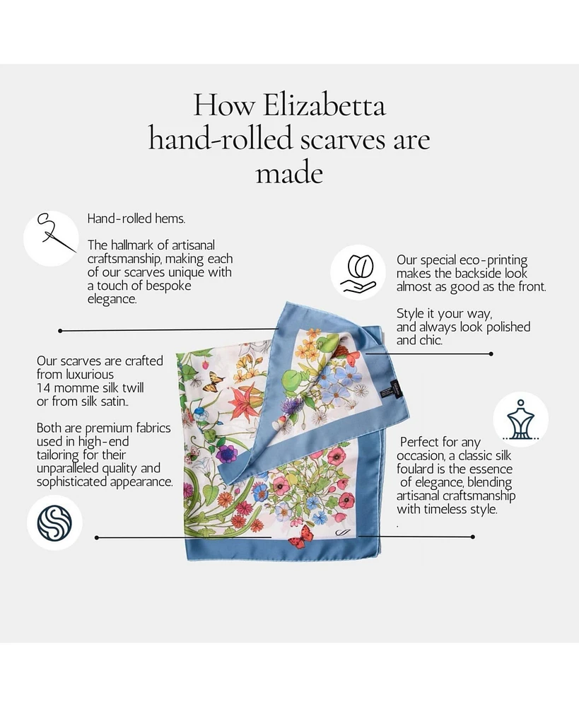 Moment Time - Hand Rolled Silk Foulard for Women