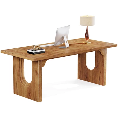 Tribesigns Modern Executive Desk, 70.9" Large Office Computer Desk, Conference Table Meeting Room Table, Simple Workstation Business Furniture fo