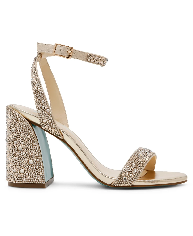 Betsey Johnson Women's Jet Block Heel Dress Sandals