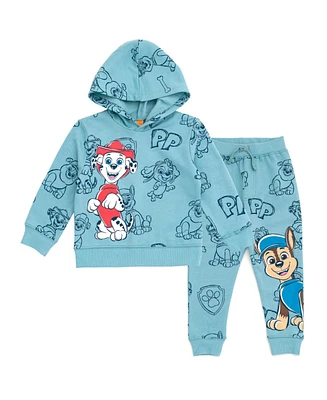 Paw Patrol Toddler Boys Nickelodeon Fleece Pullover Hoodie and Pants Outfit Set to (2T - 10-12