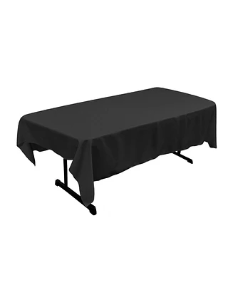 Polyester Poplin 60x90 Tablecloth – Wrinkle-Resistant Rectangular Table Cover for Parties & Banquets