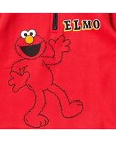 Sesame Street Baby Boys Elmo Fleece Half Zip Sweatshirt and Pants Set
