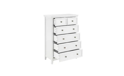Modern 6 Drawers Dresser 6 Drawers Cabinet,Chest of Drawers Closet Organizers and Storage Clothes Storage Drawers Cabinet for Living Room, Farmhouse D