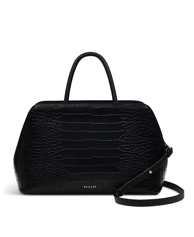 Radley London Liverpool Street 3.0 Faux Croc Medium Zip Top Satchel
