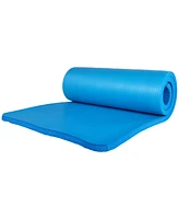 BalanceFrom Fitness 71"x24" Anti Tear Yoga Mat w/Strap, Knee Pad & Blocks