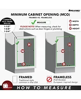 Rev-a-Shelf 14" Extendable Metal Designer Closet Valet Rod, Chrome, Cvr-14-cr