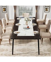 Tribesigns 79-Inch Dining Table for 8-10 People, Modern Large Kitchen Table Dining Room Table for Living Room, Kitchen, Rectangular Dinner Table with