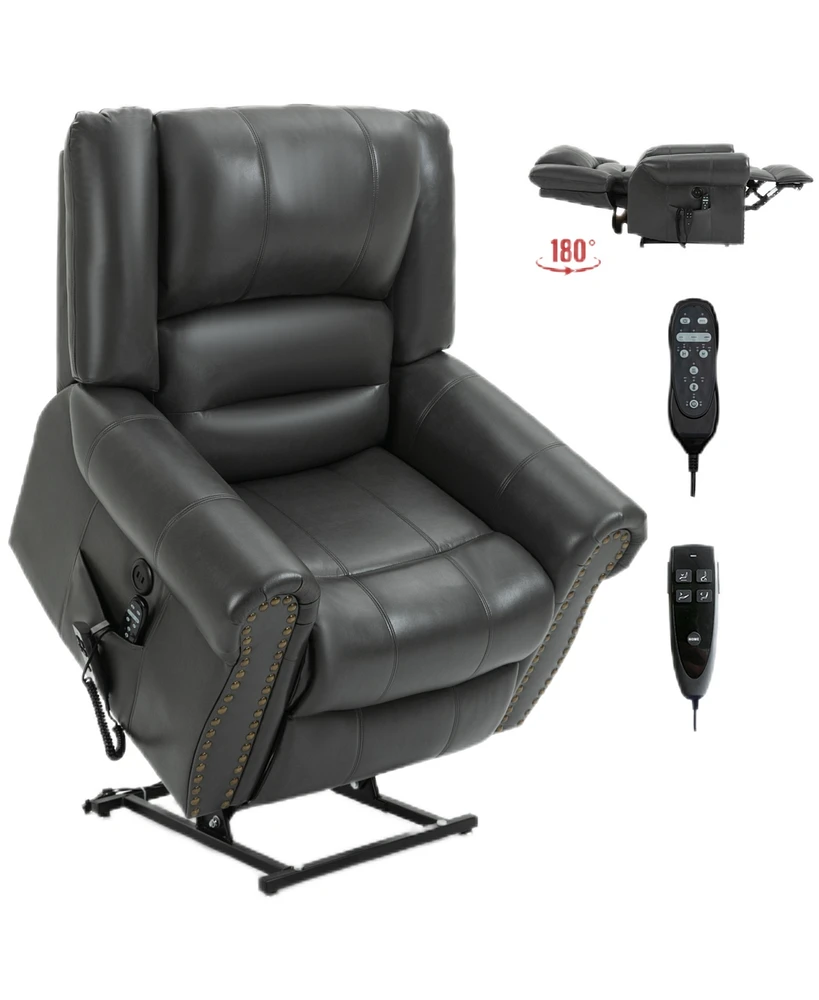 Mondawe Power Lift Recliner Chair Heat Massage