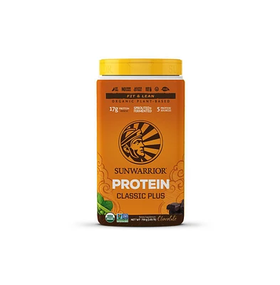 Sunwarrior Classic Plus Protein Powder, Plant-Based Protein, Sunwarrior, Chocolate Flavor, 750gm (30 Servings)
