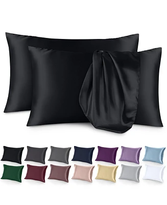 Satin Envelope Closure Pillowcase Set
