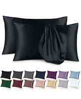 Satin Envelope Closure Pillowcase Set